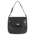 Women's Vegetable Tanned Calf Leather Handbag w/ Front Snap Pocket